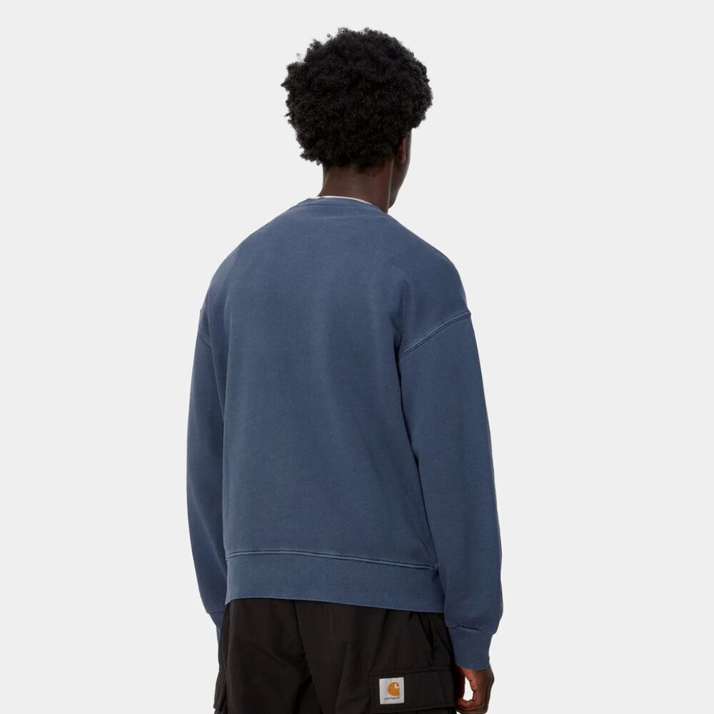Carhartt WIP Nelson Sweatshirt - S - Elder Blue - Picture 3 of 6